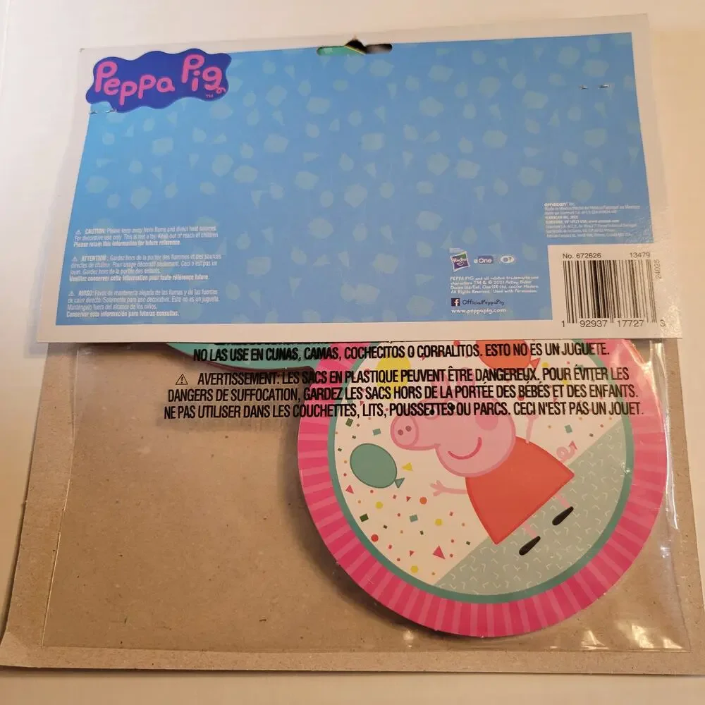Peppa Pig Party Decor Kit Scene Setters Banner Swirl Hanging Props 31pc Bundle